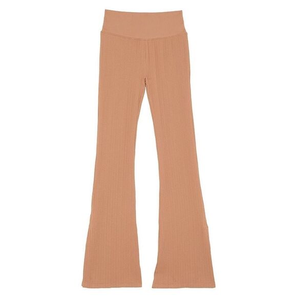 PINK Victoria's Secret Soft Seamless Cable Flare Leggings in Toffee Size XS - Picture 3 of 3